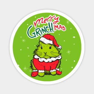 Merry Grinchmas bunny Magnet